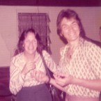Duane Munera and friend at the Big 5 Club on March 30, 1975
